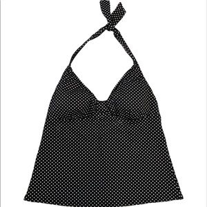 Lands End Retro Halter Style Swim Top